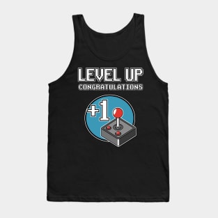Level Up +1 Year Year Birthday Birthday Gaming Tank Top